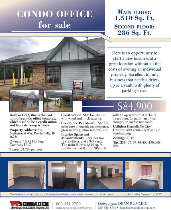 Listing brochure cover - Condo Office Complex